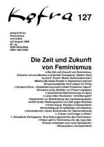 KOFRAZeitschrift für Feminismus und Arbeit