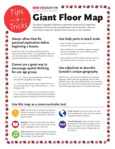 Tips & Tricks  Giant Floor Map
