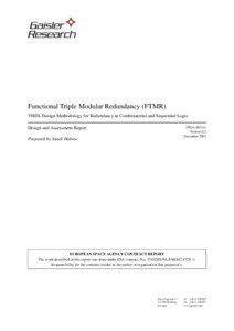 Functional Triple Modular Redundancy (FTMR)