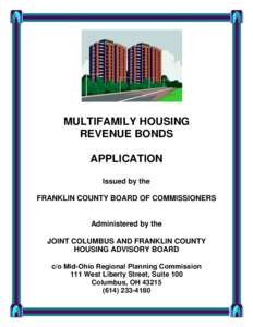 MULTIFAMILY HOUSING REVENUE BONDS APPLICATION Issued by the FRANKLIN COUNTY BOARD OF COMMISSIONERS