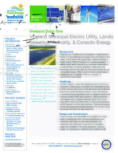 Energy conversion / Carbon finance / Climate change in the United States / Renewable electricity / Renewable Energy Certificate / Vineland /  New Jersey / Sustainable energy / Renewable energy / Solar energy / Energy / Technology / Alternative energy