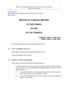 Toronto / Ontario / Toronto municipal election / David Miller / Municipal elections in Ontario / Ontario municipal elections