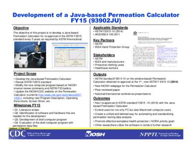 Development of a Java-based Permeation Calculator FY15 (93902JU)