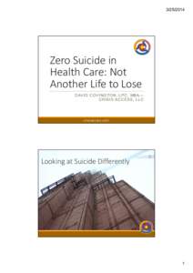 Microsoft PowerPoint - Presentation_ Project Zero Suicide in Health Care[removed]FINAL