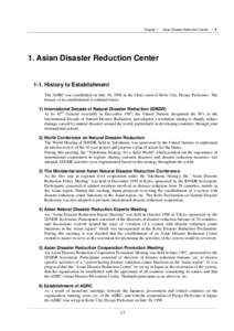 Asian Disaster Reduction Center 1