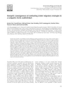 Journal of Avian Biology 44: 255–262, 2013 doi: j.1600-048Xx © 2013 The Authors. Journal of Avian Biology © 2013 Nordic Society Oikos Subject Editor: Thomas Alerstam. Accepted 27 DecemberEn