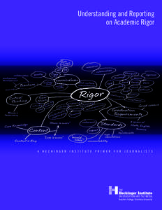 Understanding and Reporting on Academic Rigor FRONT COVER A