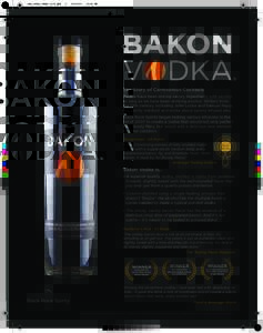 Bacon vodka / Alcohol / Food and drink