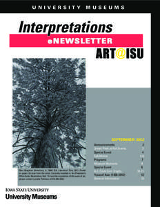 UN I V E RSITY  MUSEUMS Interpretations