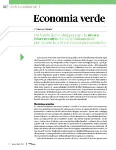 102 politica industriale  Economia verde di Francesco Ferrante*  Dal bando dei bioshopper parte la nuova