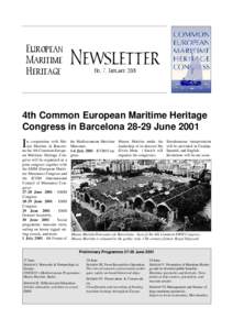European Maritime Heritage Newsletter No. 7. January 2001