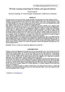 In: 2007, Beraldin, J., Remondino, F., Shortis, M.R. (Eds.), Videometrics IX, Proc. of SPIE-IS&T Electronic Imaging, SPIE Vol. 6491, San Jose (CA), USA.