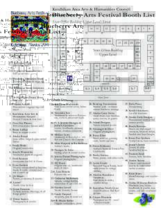 Ketchikan Area Arts & Humanities Council  Blueberry Arts Festival Booth List State Office Building Upper Level/Street 36