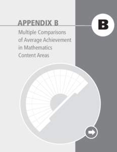 APPENDIX B Multiple Comparisons of Average Achievement in Mathematics Content Areas
