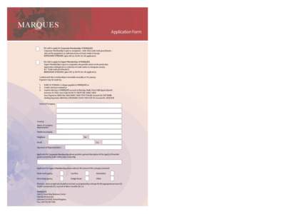 Membership Application Form SRA3