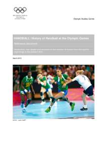 HANDBALL: History of Handball at the Olympic Games