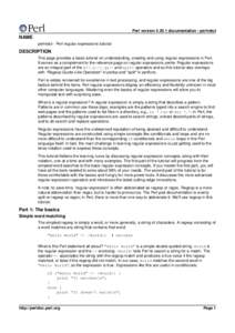 Regular expressions / Pattern matching / Formal languages / Scripting languages / Perl / Leaning toothpick syndrome / Grep / TRE / Comparison of programming languages / Computing / Software engineering / Computer programming