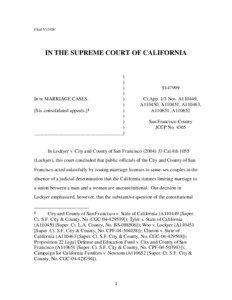 Law / Family law / Discrimination in the United States / In re Marriage Cases / Baker v. Vermont / Civil union / Lewis v. Harris / California Proposition 22 / Same-sex marriage / Same-sex marriage in the United States / LGBT rights in California / LGBT in the United States