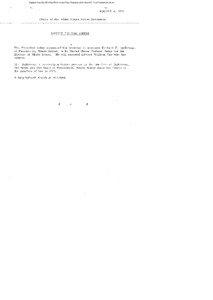 Gerald R. Ford Administration White House Press Releases