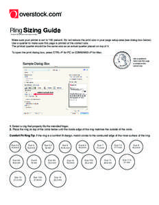 Ring Sizing Guide *Sizes & dimensions are approximate.