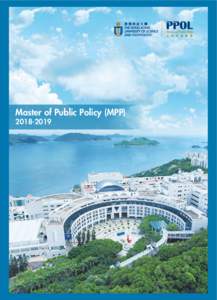 Master of Public Policy (MPP While advancements in science and technology have been rapidly expanding the range of solutions for tackling global challenges such as climate change and population ageing,