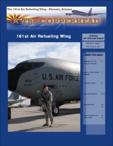 161st Air Refueling Wing  Arizona Air National Guard Volume II, Issue 1 First Quarter 2011