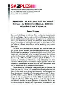 Online-Publikationen des Arbeitskreis Studium Populärer Musik e.V. (ASPM) Hg. v. Ralf von Appen, André Doehring, Dietrich Helms u. Thomas Phleps www.aspm-samples.de/Samples9/krieger.pdf