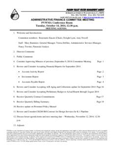 PAJARO VALLEY WATER MANAGEMENT AGENCY 36 BRENNAN STREET  WATSONVILLE, CATEL: FAX: email:   http://www.pvwma.dst.ca.us