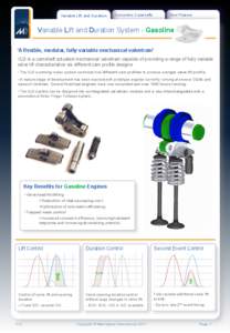 Valvetrain / Multi-valve / Variable valve timing / Continuous variable valve timing / Internal combustion engine / Mechanical engineering / Camshaft