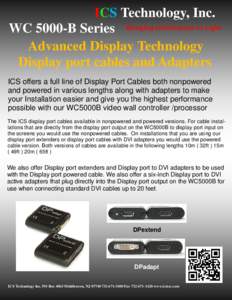WC5000-B Display port cables and Adapters.pub