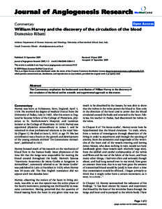 Journal of Angiogenesis Research  BioMed Central Open Access