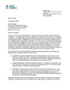 Microsoft Word - Shareholder response to The Nathan Cummings Foundation re Dan River[removed]docx