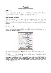 Cell biology / Logic puzzles / Cellular automata / Biotechnology