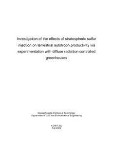 Stratospheric sulfur injection on terrestrial autotroph productivity