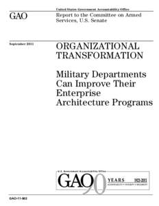 United States Government Accountability Office  GAO Report to the Committee on Armed Services, U.S. Senate