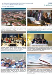 We invite you to remember some key events of 2014 in pictures instead of our traditional “Weekly News from Lithuania“, this time. Happy New Year! January  2014