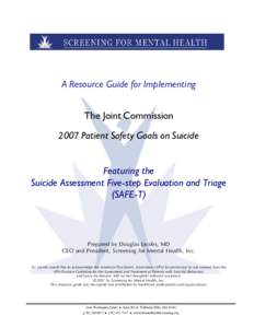 Microsoft Word - Resource Guide_Joint Commission Safety Goals 2007_SAFE-T.doc
