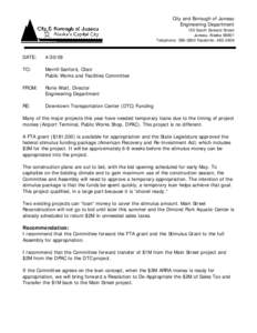 American Recovery and Reinvestment Act / Presidency of Barack Obama / United States housing bubble / Finance / Appropriation bill / DPAC / Juneau /  Alaska / Shovel ready / Depository Trust & Clearing Corporation / Financial system / Financial economics / 111th United States Congress