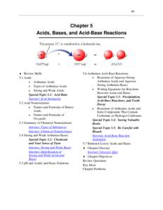 Acid-base chemistry / Equilibrium chemistry / Chemical reactions / Acid–base reaction / Acid / Neutralization / Brønsted–Lowry acid–base theory / Ammonium / Carboxylic acid / Chemistry / Acids / Bases