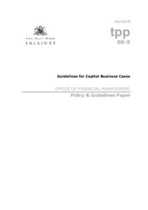 december08  tpp[removed]Guidelines for Capital Business Cases