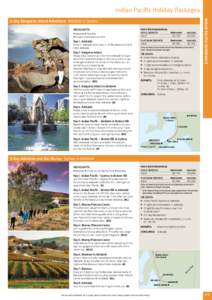 Indian Pacific Holiday Packages HIGHLIGHTS: hhAdelaide  Seal Bay hhFlinders Chase National Park