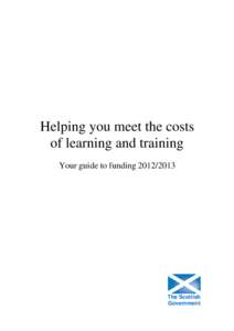 Helping you meet the costs