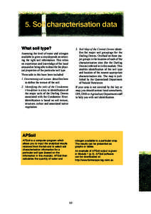 Module 5. Soil characterisation data  5. Soil characterisation data What soil type?  3. Soil Map of the Central Downs identifies the major soil groupings for the