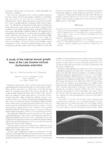 semblages will provide a broad view of the prevailing paleoclimatic conditions. The Cretaceous cryptogam (ferns and lower plants) spores of Seymour Island (Askin in preparation) include an overwhelming abundance of Stere