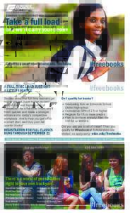 Take a full load  EDMONDS SCHOOL DISTRICT HIGH SCHOOL GRADUATES and we’ll carry your books