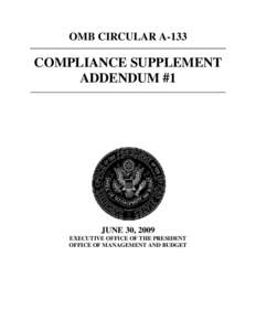 Compliance Supplement Addendum #1