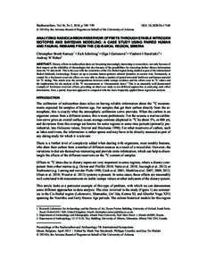 Radiocarbon, Vol 56, Nr 2, 2014, p 789–799  © 2014 by the Arizona Board of Regents on behalf of the University of Arizona DOI: [removed]