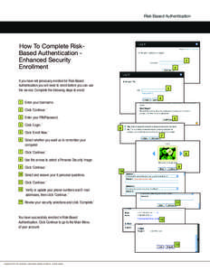 Risk Based Authentication  How To Complete RiskBased Authentication Enhanced Security Enrollment  1