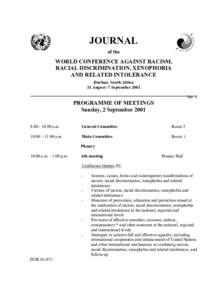 Government of Laos / Ministry of Foreign Affairs / Vientiane / Foreign minister / World Conference against Racism / International Centre for Democratic Transition / Partners in Population and Development / Government / Politics / International relations