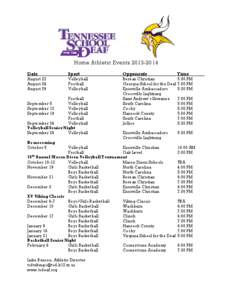 Microsoft Word[removed]TSD Home Athletics Schedule.docx